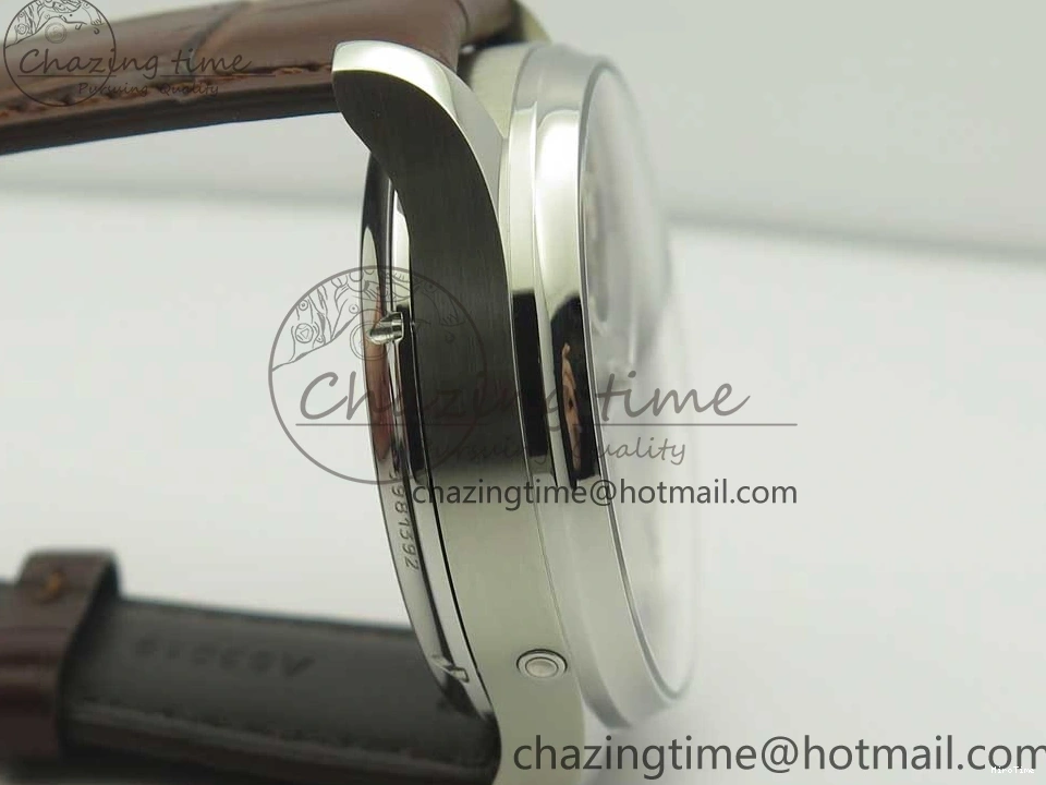 MIROTIME 0127 Lightweight Portuguese Tourbillon IW504602 SS ZF Best Edition Gray Dial on Brown Leather Strap 7177